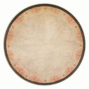 Kaisercraft-Now Boarding Compass Diecut